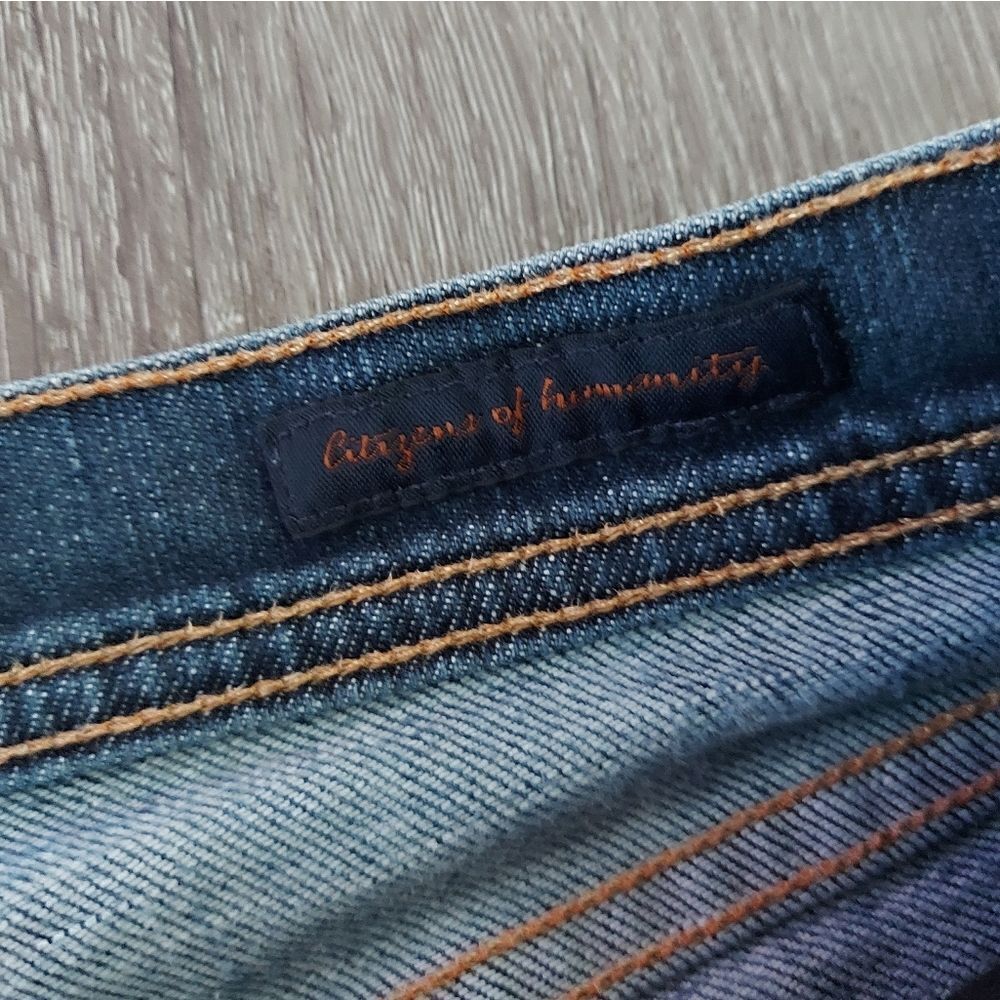 Citizens of Humanity ava #142 Stretch Low Waist Straight Leg Cropped Jeans 27 - Picture 3 of 10